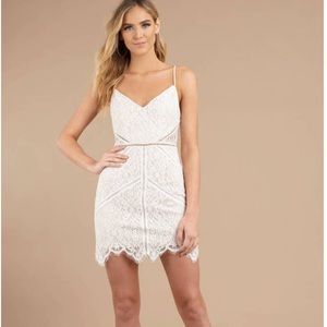 In the Night White Lace Bodycon Dress
